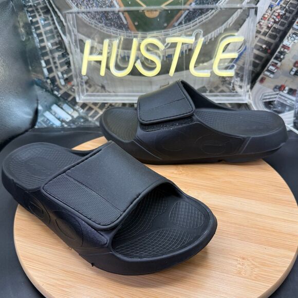OOFOS OOahh UNISEX SPORT FLEX SLIDE BLACK Men’s 8/ Women’s 10 main image 6